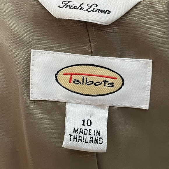 Talbots 100% Linen Jacket | Size 10 - Picture 4 of 5